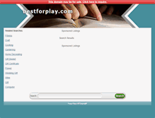 Tablet Screenshot of bestforplay.com